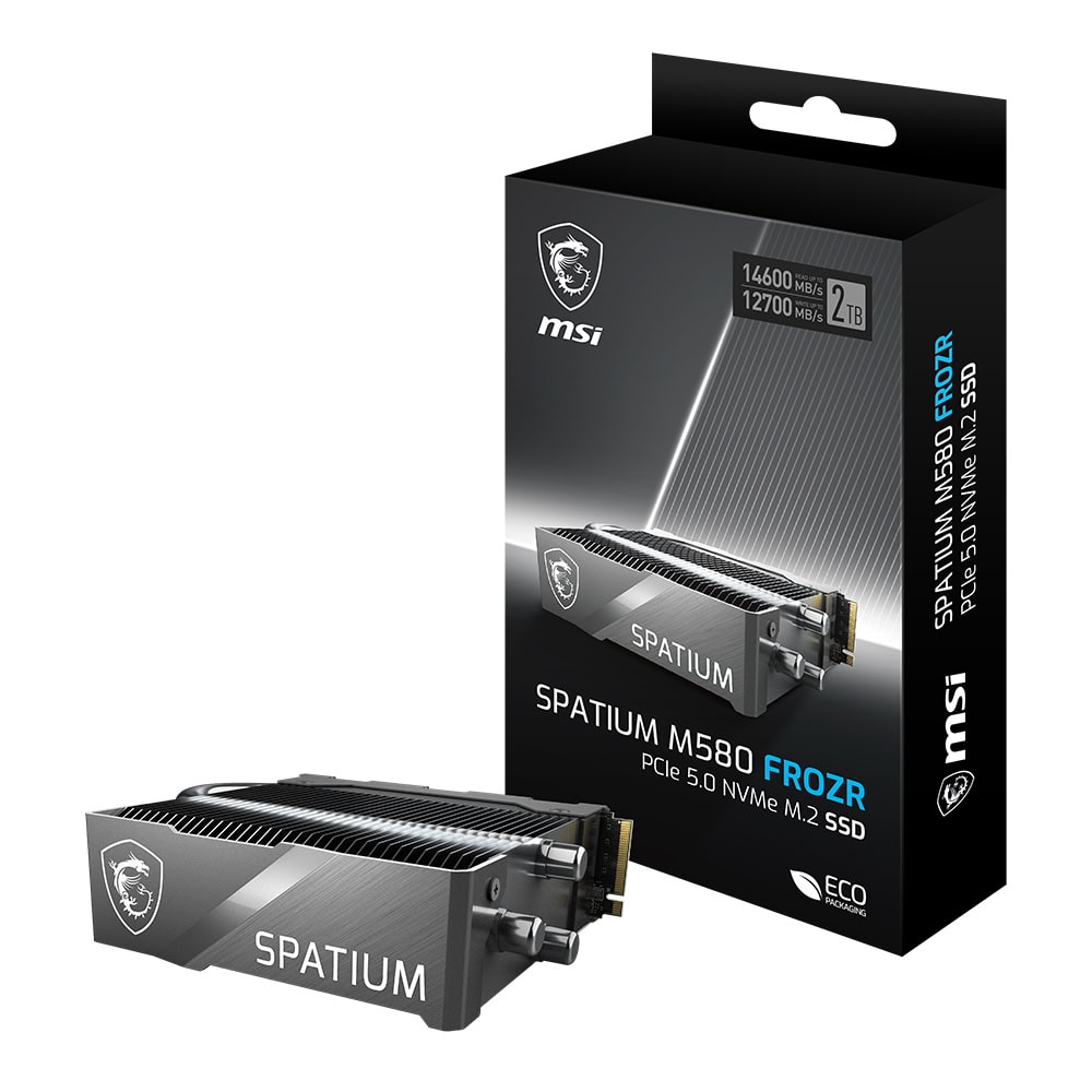 Msi Spatium M580 2tb Pcie Gen5 X4 Sogutuculu Okuma 14600mb Yazma 12700mb M 2 Ssd 1