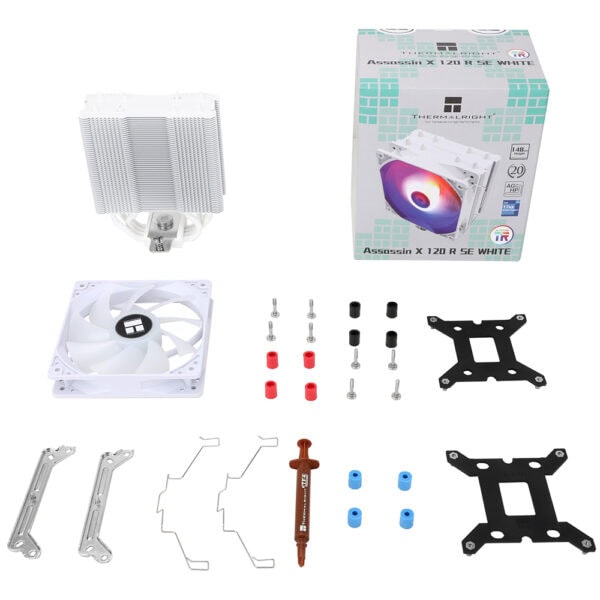 Thermalright Assassin X 120 Refined Se White Argb Tl C12cw S 120mm 4 X 6mm Isi Borulu Intel Amd Uyumlu Beyaz Hava Sogutucu 2 Yil Birebir Degisim Garantili 9
