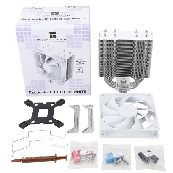Thermalright Assassin X 120 Refined Se White Tl C12cw 120mm 4 X 6mm Isi Borulu Intel Amd Uyumlu Beyaz Hava Sogutucu 2 Yil Birebir Degisim Garantili 9