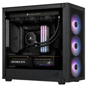 Thermalright Frozen Edge 360 Siyah 360mm işlemci sıvı soğutucu, RGB aydınlatmalı, Intel ve AMD uyumlu, yüksek performanslı soğutma çözümü.