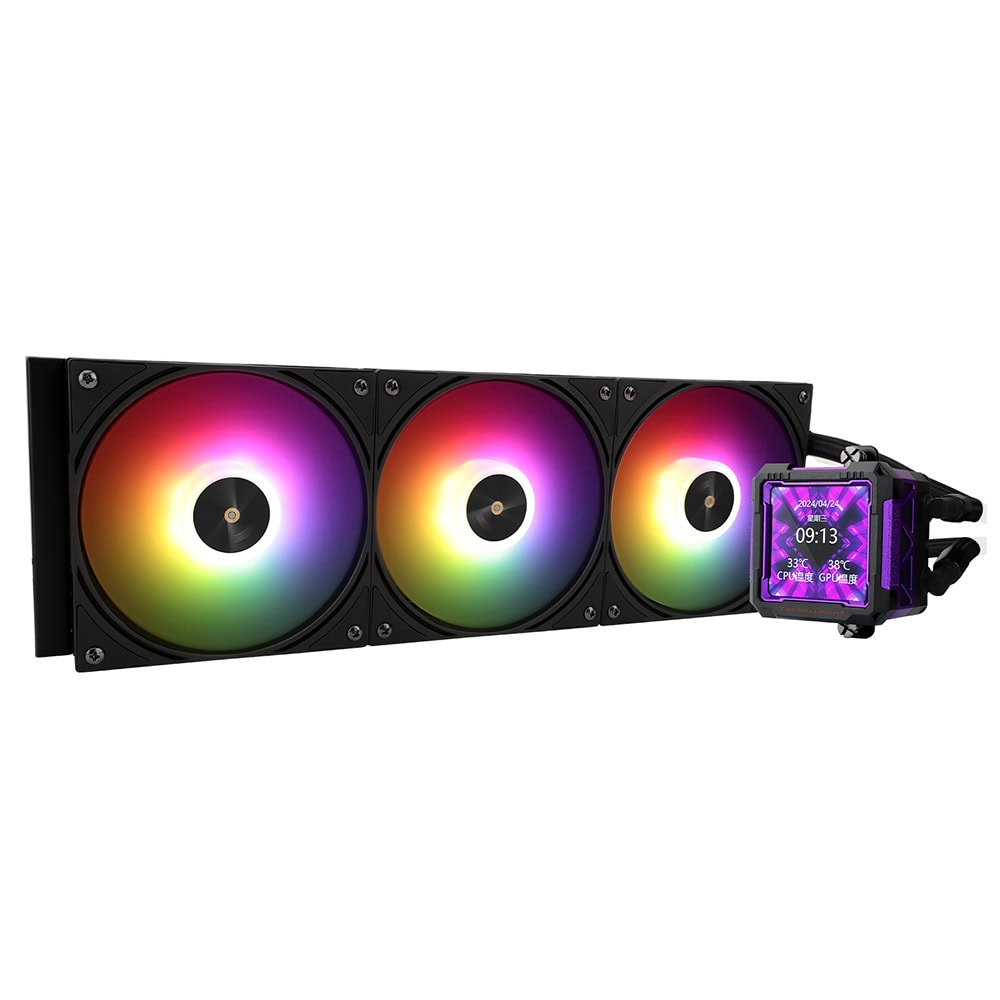 Thermalright Frozen Warframe Pro 360 Black Argb 360mm Intel Amd Uyumlu Siyah Islemci Sivi Sogutucu 2 Yil Birebir Degisim Garantili 1