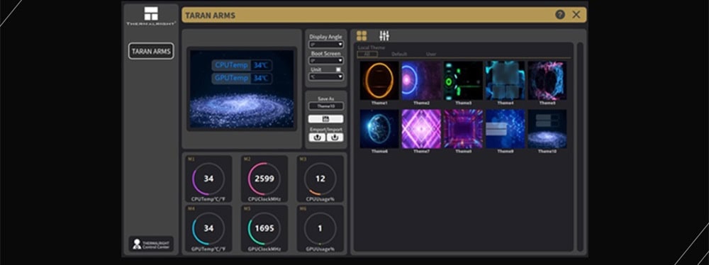 Thermalright Frozen Warframe Pro 360 Black Argb Sıvı Soğutucu H8