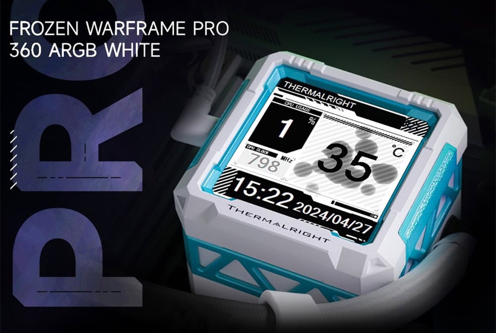 Thermalright Frozen Warframe Pro 360 White Argb 360mm Sıvı Soğutucu Yh1