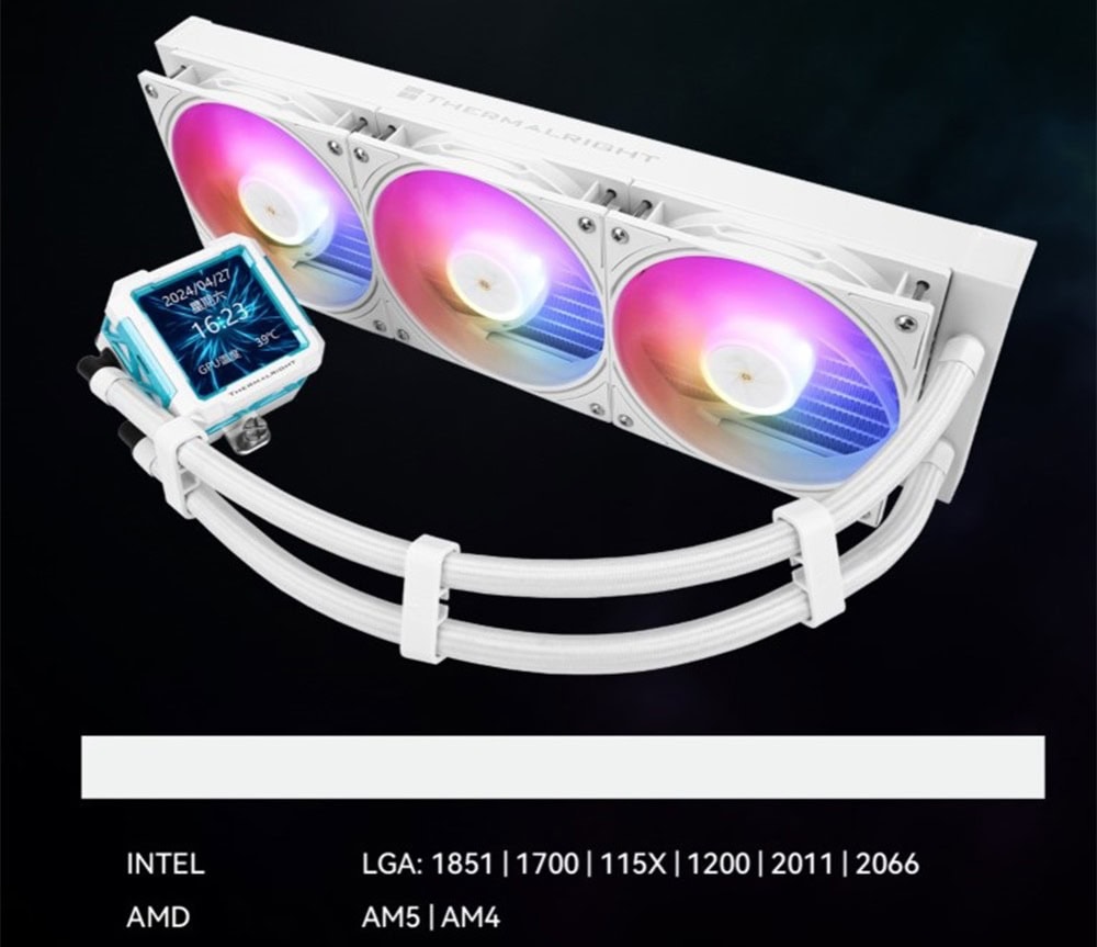 Thermalright Frozen Warframe Pro 360 White Argb 360mm Sıvı Soğutucu Yh18