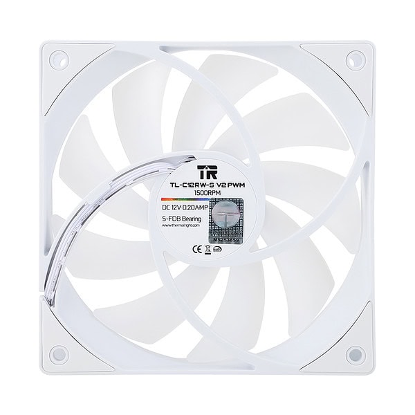 Thermalright Tl C12rw S V2 Argb 120mm Beyaz Kasa Fani Y2