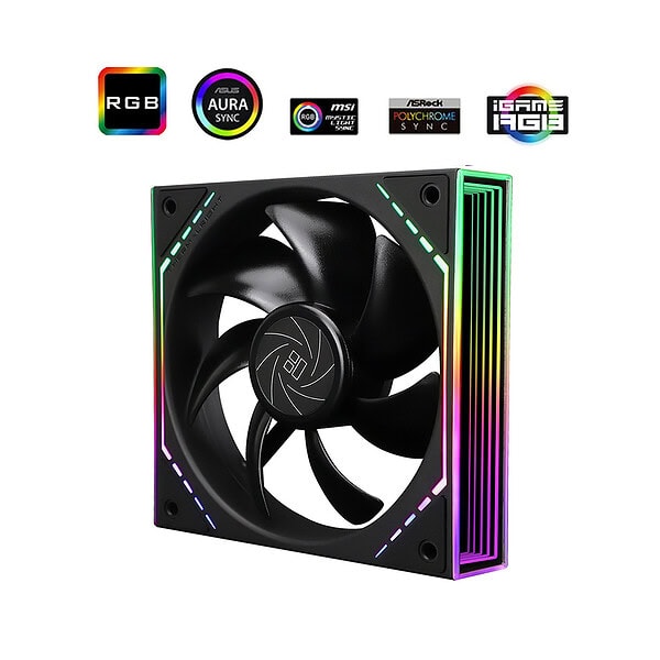 Thermalright Tl M12 Argb 120mm Beyaz Siyah Kasa Fani Y4