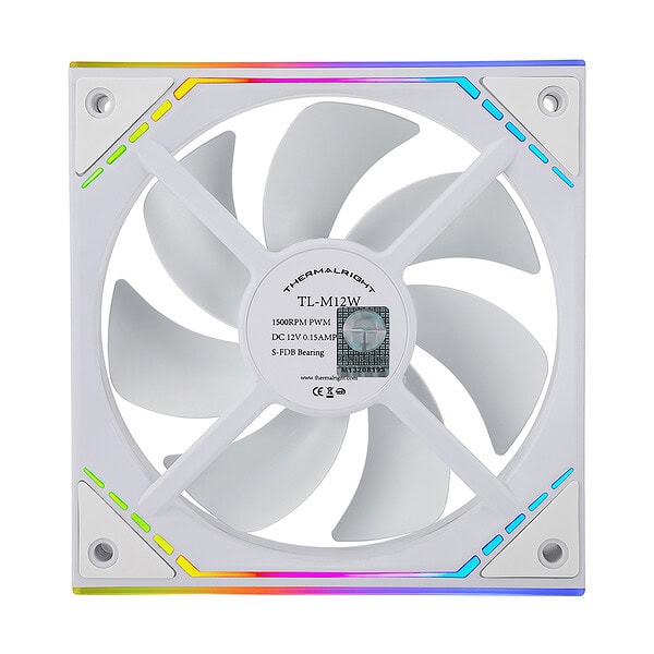 Thermalright Tl M12w Argb 120mm Beyaz Kasa Fani Y2