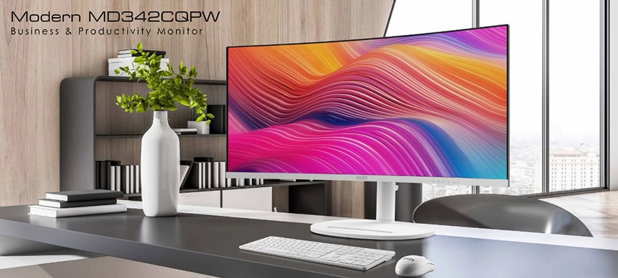 MSI MODERN MD342CQPW Monitör h2