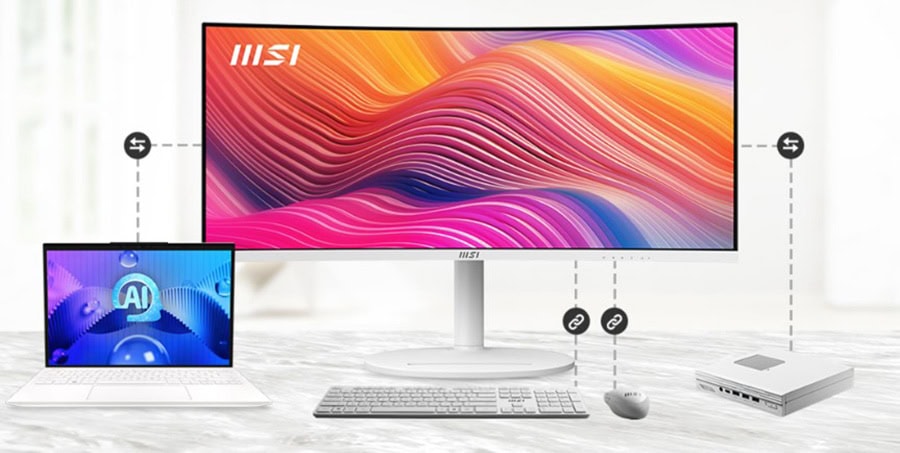 MSI MODERN MD342CQPW Monitör h9