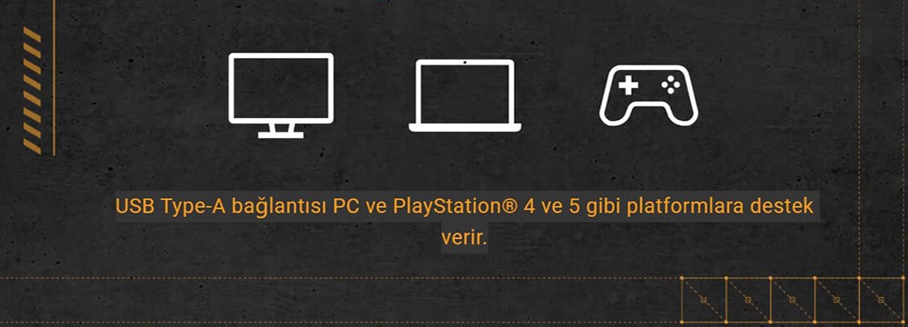 TUF Gaming H1 Gen II ASUS TUF GAMING H1 GEN II Kulaklık H10