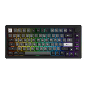 Akko 5075b Plus Black Silver Dracula Switch Rgb Kablosuz Hotswap Mekanik Gaming Klavye F1