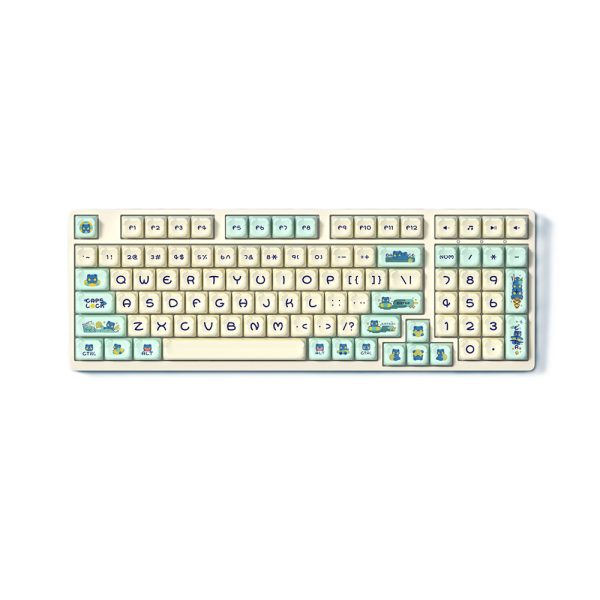 Akko Lemon Bear Pbt 122 Adet Keycap Set 6