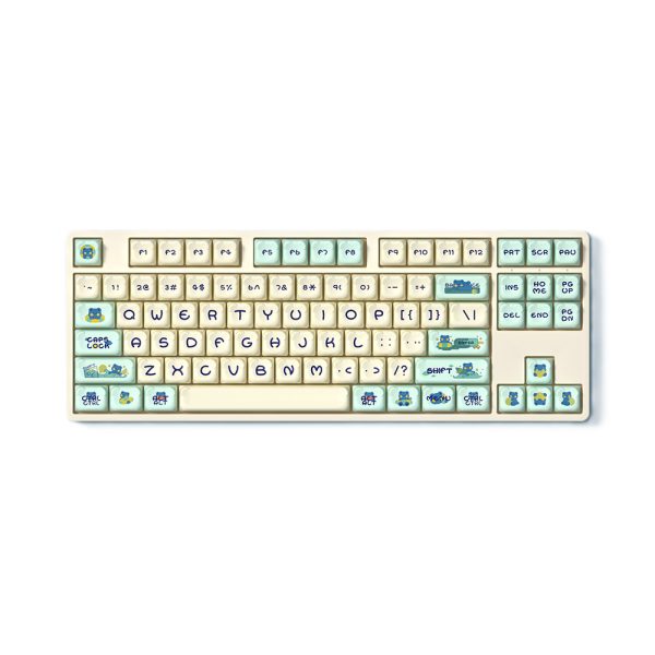 Akko Lemon Bear Pbt 122 Adet Keycap Set 7