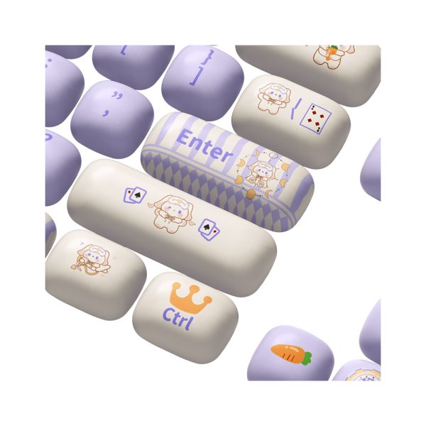 Akko Magic Lop Bunny Pbt 138 Adet Keycap Set 4