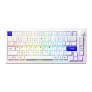 Akko Mod 007b Pc Blue On White Rgb Kablosuz Hotswap Ingilizce Mekanik Gaming Klavye Y1