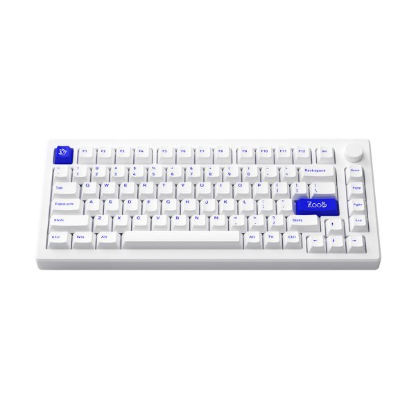 Akko Mod 007b Pc Blue On White Rgb Kablosuz Hotswap Ingilizce Mekanik Gaming Klavye Y2