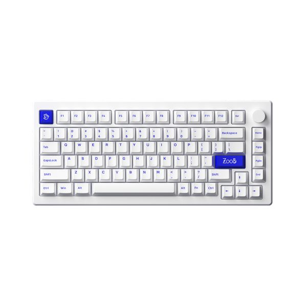 Akko Mod 007b Pc Blue On White Rgb Kablosuz Hotswap Ingilizce Mekanik Gaming Klavye Y3