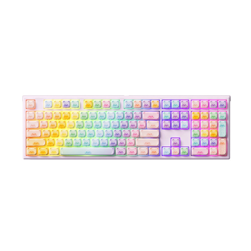 Akko Monsgeek Mg108b Colorful Cats Rgb Kablosuz Hotswap Mekanik Gaming Klavye Yh1
