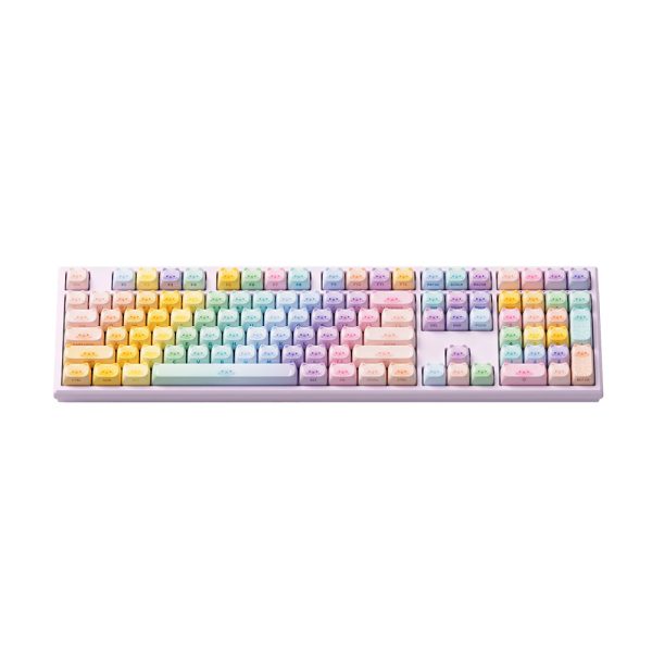Akko Monsgeek Mg108b Colorful Cats Rgb Kablosuz Hotswap Mekanik Gaming Klavye Yh2