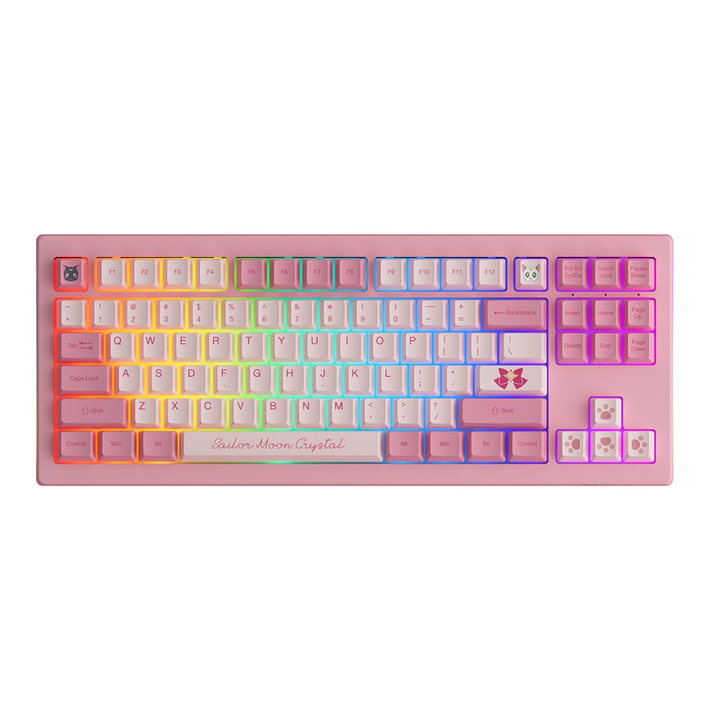 Akko Sailor Moon Crystal 5087b V2 Tkl Rgb Kablosuz Hotswap Ingilizce Mekanik Gaming Klavye 1