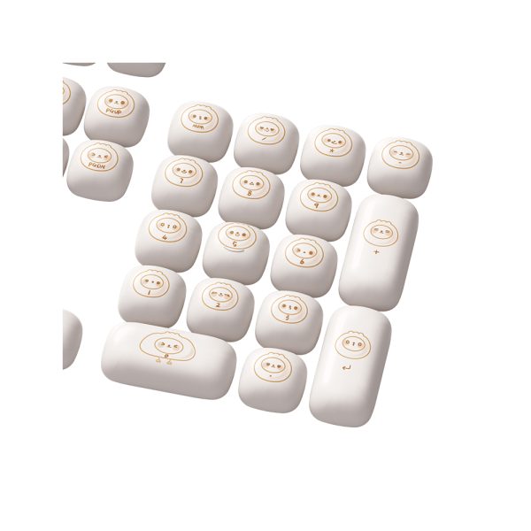 Akko Steamed Buns Pbt 138 Adet Keycap Set 4