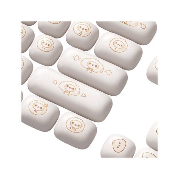 Akko Steamed Buns Pbt 138 Adet Keycap Set 5