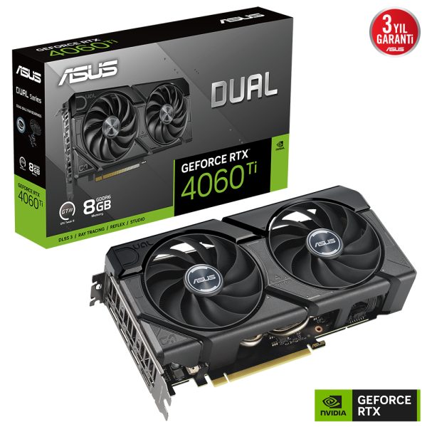 Asus Dual Geforce Rtx 4060 Ti Evo 8gb Gddr6 128 Bit Dlss 3 Ekran Karti 2