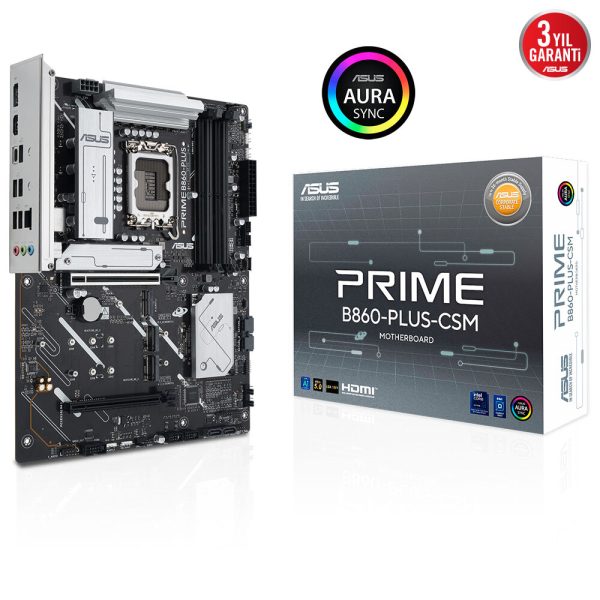 Asus Prime B860 Plus Csm 8666mhz Oc Ddr5 Soket Lga1851 M 2 Hdmi Dp Atx Anakart 12
