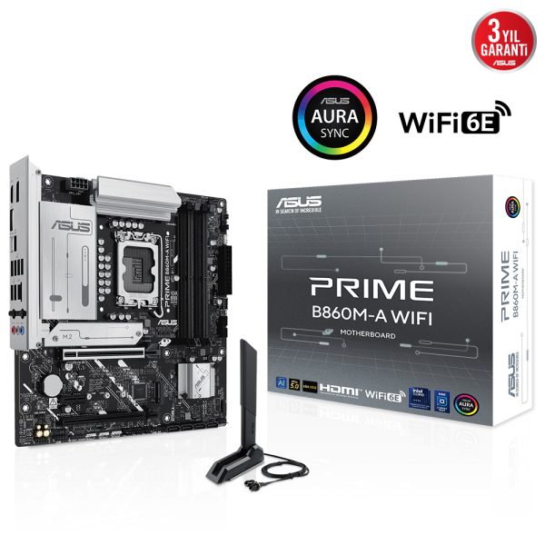 Asus Prime B860m A Wifi 8666mhz Oc Ddr5 Soket Lga1851 M 2 Hdmi Dp Matx Anakart 10