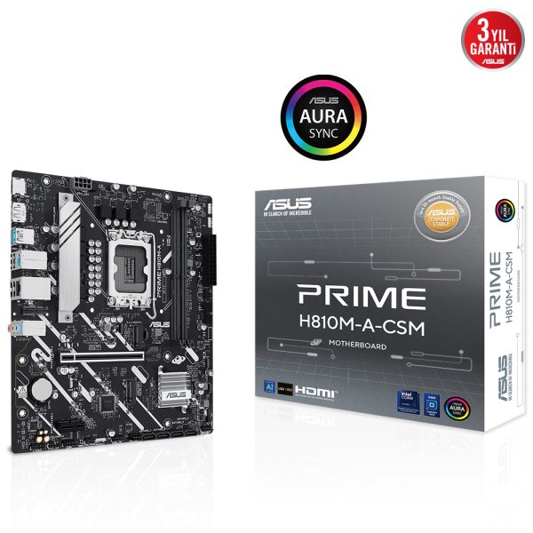 Asus Prime H810m A Csm 6400mhz Oc Ddr5 Soket Lga1851 M 2 Hdmi Dp Matx Anakart 7