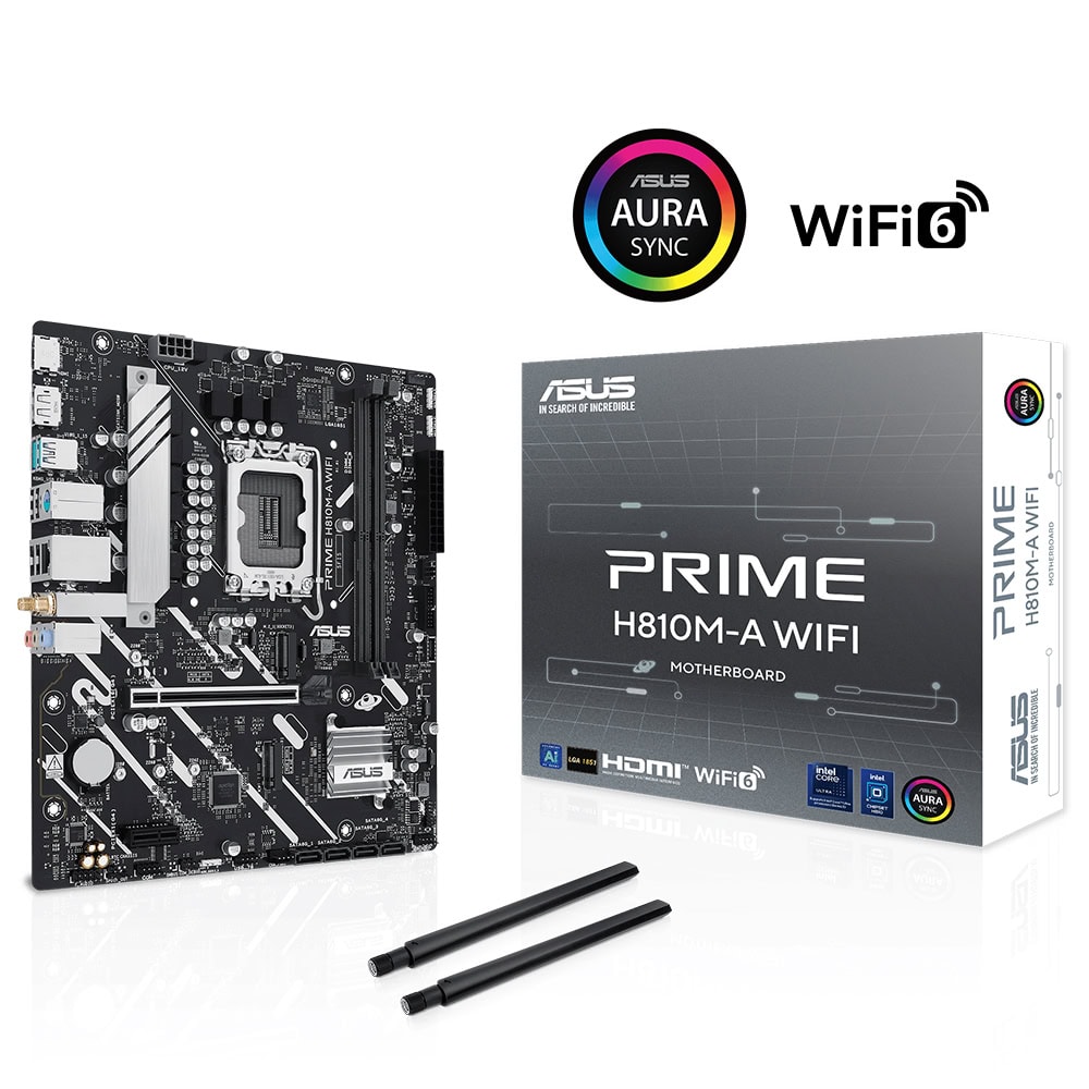 Asus Prime H810m A Wifi 6400mhz Ddr5 Soket Lga1851 M 2 Hdmi Dp Matx Anakart 1