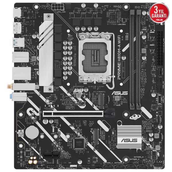 Asus Prime H810m A Wifi 6400mhz Ddr5 Soket Lga1851 M 2 Hdmi Dp Matx Anakart 2