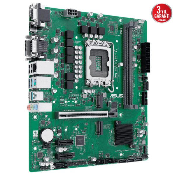 Asus Pro H810m C Csm 6400mhz Oc Ddr5 Soket Lga1851 M 2 Hdmi Dp Vga Matx Anakart 3