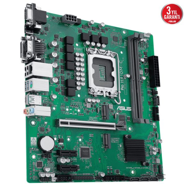 Asus Pro H810m C Csm 6400mhz Oc Ddr5 Soket Lga1851 M 2 Hdmi Dp Vga Matx Anakart 4