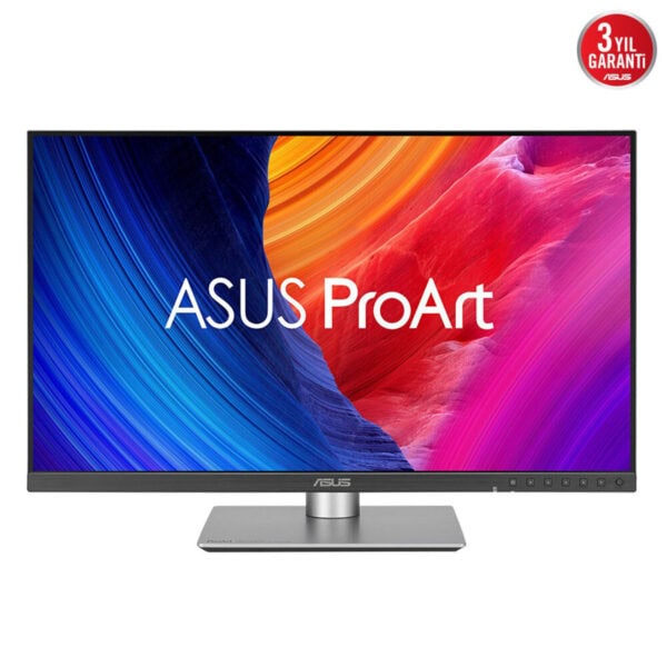 Yüksek çözünürlüklü ASUS ProArt renkli ekran monitörü, profesyonel tasarım ve grafik çalışmaları için ideal, geniş renk gamı ve yüksek performans sağlar.