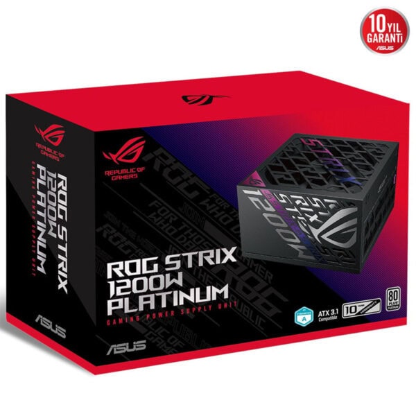 Asus Rog Strix 1200p 1200w 80+ Platinum Full Modüler Fanlı Güç Kaynağı 18
