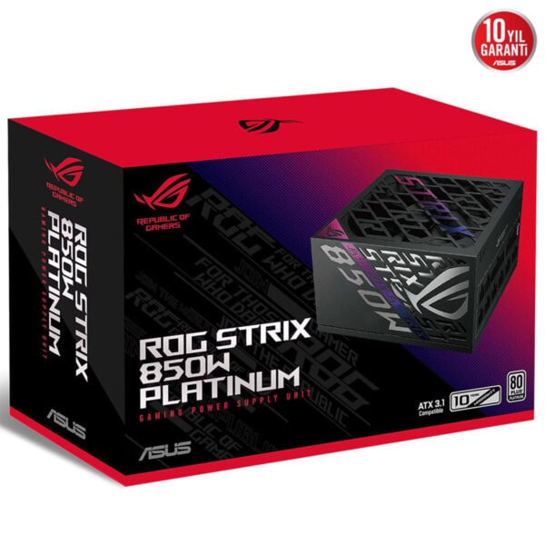 Asus Rog Strix 850p 850w 80+ Platinum Full Modüler Fanlı Güç Kaynağı 18