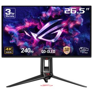 Asus Rog Swift Oled Pg27ucdm 26 5 Inc 240hz 0 03ms 4k Uhd Adaptive Sync Qd Oled Pivot Gaming Monitor 1