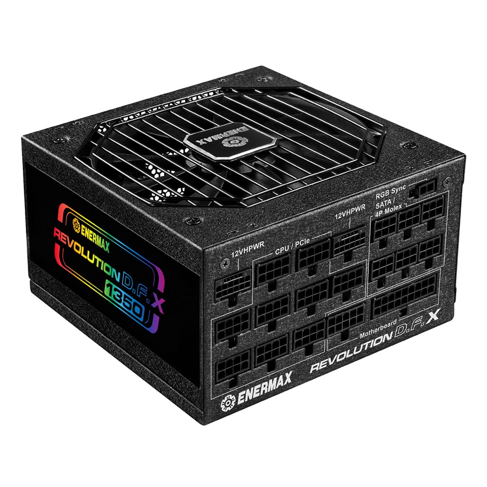 Enermax Revolution D F X 1350w 80 Gold Full Moduler 140mm Fanli Argb Guc Kaynagi Ert1350ewt 2 Yil Birebir Degisim Garantili 1