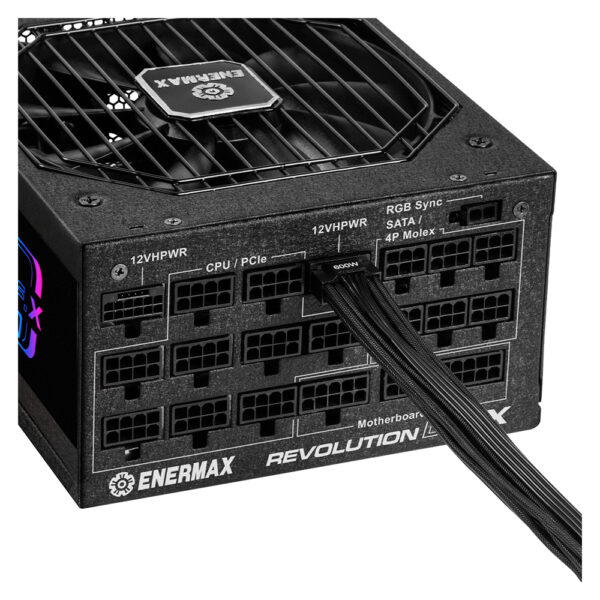 Enermax Revolution D F X 1350w 80 Gold Full Moduler 140mm Fanli Argb Guc Kaynagi Ert1350ewt 2 Yil Birebir Degisim Garantili 10