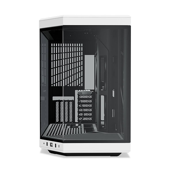 Hyte Y70 Panda Temperli Cam Usb 3 2 E Atx Dual Chamber Mid Tower Gaming Kasa Cs Hyte Y70 Bw 2