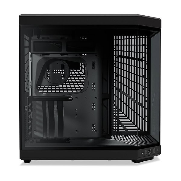 Hyte Y70 Pitch Black Temperli Cam Usb 3 2 E Atx Dual Chamber Mid Tower Gaming Kasa Cs Hyte Y70 B 3