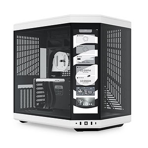 Hyte Y70 Touch Panda Temperli Cam Usb 3 2 E Atx Dual Chamber Mid Tower Dokunmatik Ekranli Gaming Kasa Cs Hyte Y70ti Wb 1