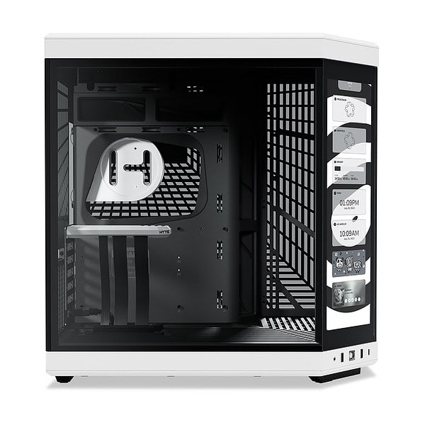 Hyte Y70 Touch Panda Temperli Cam Usb 3 2 E Atx Dual Chamber Mid Tower Dokunmatik Ekranli Gaming Kasa Cs Hyte Y70ti Wb 3