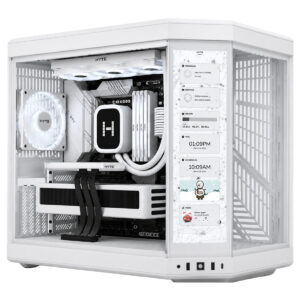 Hyte Y70 Touch Snow White Temperli Cam Usb 3 2 E Atx Dual Chamber Mid Tower Dokunmatik Ekranli Gaming Kasa Cs Hyte Y70tti Ww 2 Yil Birebir Degisim Garantili T2