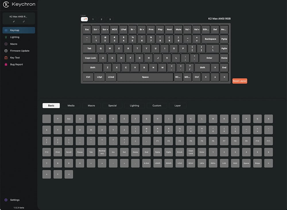 Keychron K2 Max Red Switch Klavye H4