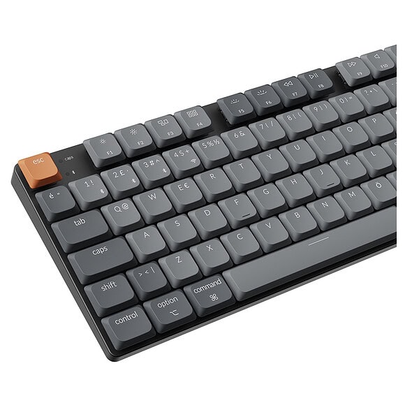 Keychron K5 Max 0 Rgb Red Switch Kablosuz Turkce Mekanik Karbon Siyah Gaming Klavye 2