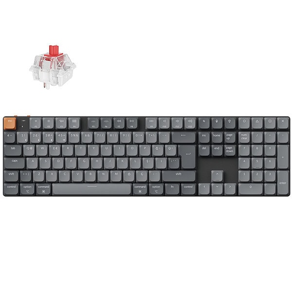 Keychron K5 Max 0 Rgb Red Switch Kablosuz Turkce Mekanik Karbon Siyah Gaming Klavye 6