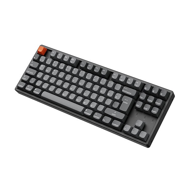 Keychron K8 Max Tkl Rgb Red Switch Kablosuz Turkce Mekanik Karbon Siyah Gaming Klavye 2