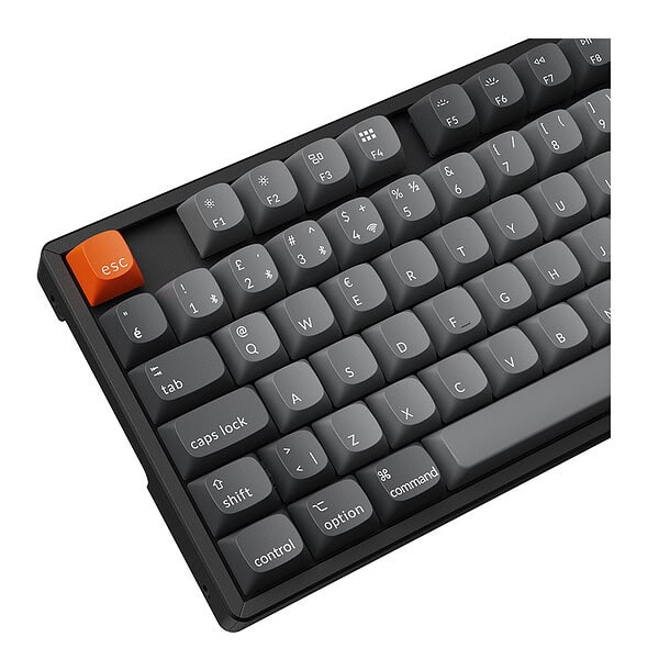 Keychron K8 Max Tkl Rgb Red Switch Kablosuz Turkce Mekanik Karbon Siyah Gaming Klavye 4